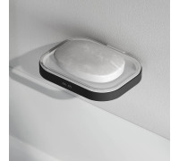 Мыльница стеклянная с держателем AM.PM Func настенная черный A8F34222