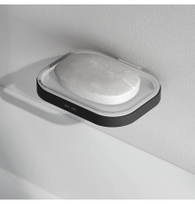 Мыльница стеклянная с держателем AM.PM Func настенная черный A8F34222