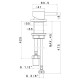 Смеситель для раковины Newform X-Steel 316 управление stainless steel 69624X.50.050