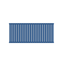 Трубчатый радиатор КЗТО Гармония А40 1-300-22 однорядный 22 секции RAL 5023 А40 1-300-22 RAL 5023