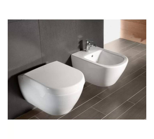 Биде подвесное Villeroy & Boch Subway 2.0 37.5x56.5x28 см альпийский белый 54000001