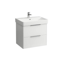 Тумба с раковиной подвесная Laufen Base 65x46.5 см 2 ящика белый глянцевый 8.1096.4.000.104.1/4.0229.2.110.261.1