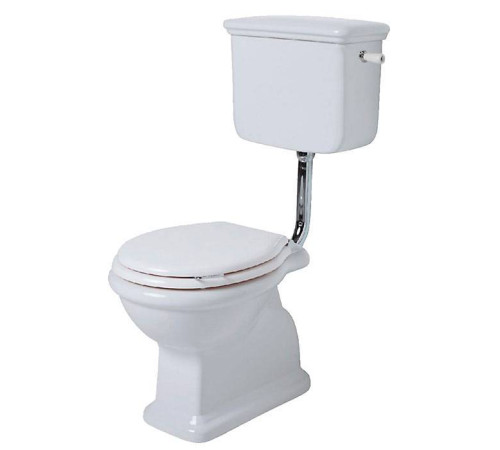 Унитаз напольный SIMAS Lante 73х37.5 см выпуск в стену низкий бачок хром белый LA02bi/LA28bi/D11cr