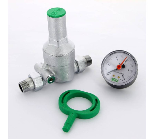 Редуктор давления хромированный FAR 1/2 НР-НР с манометром FA 2815 12