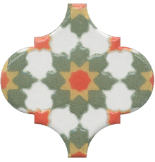 Декор Kerama Marazzi Арабески Майолика орнамент 6.5х6.5 см OS/A40/65000