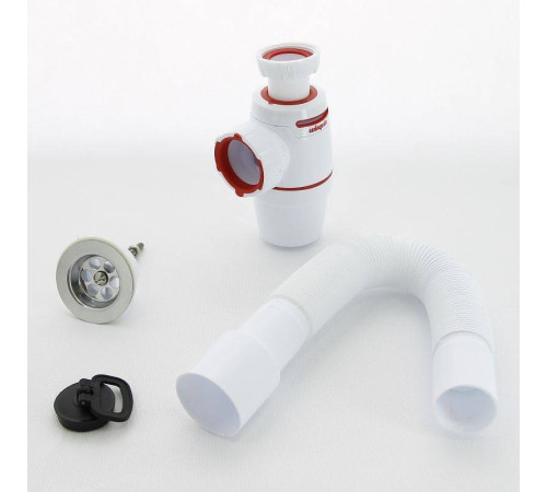 Сифон для раковины Wirquin NEO AIR 1 1/4 x 40 мм с выпуском и гофрой 30987079