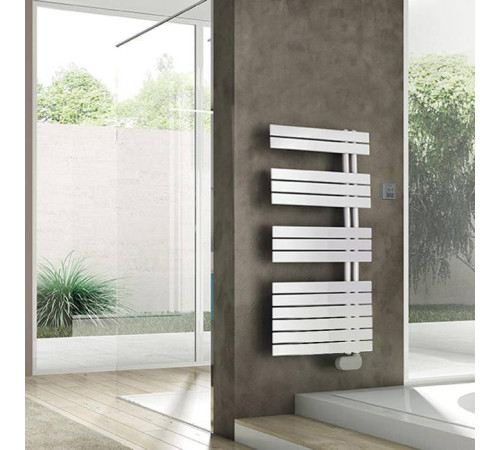 Полотенцесушитель электрический Irsap Soul 550x1054 мм 14 трубок подключение справа с контроллером белый SRM055D01IR01NNN