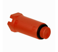 Заглушка пластиковая установочная Hoobs с прокладкой EPDM 1/2 красная HB-RPEZK-000012