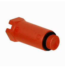 Заглушка пластиковая установочная Hoobs с прокладкой EPDM 1/2 красная HB-RPEZK-000012