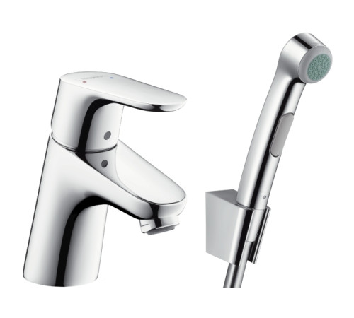 Смеситель для раковины Hansgrohe Focus 53 мм с гигиеническим душем 31926000