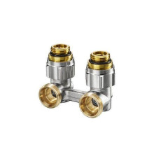 Узел радиаторный угловой Oventrop Multiflex F ZB 3/4 x 1/2 EK никелированный 1015884