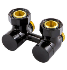 Узел подключения Schlosser 50 мм 3/4 x M22x1.5 угловой Черный 601000101