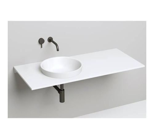 Раковина накладная Salini Marea 41.5х41.5х16 см S-Stone белый матовый 1802203M