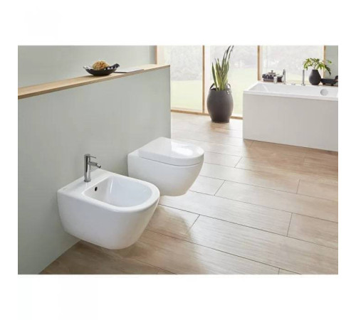 Биде подвесное Villeroy & Boch Subway 2.0 37.5x56.5x28 см альпийский белый 54000001