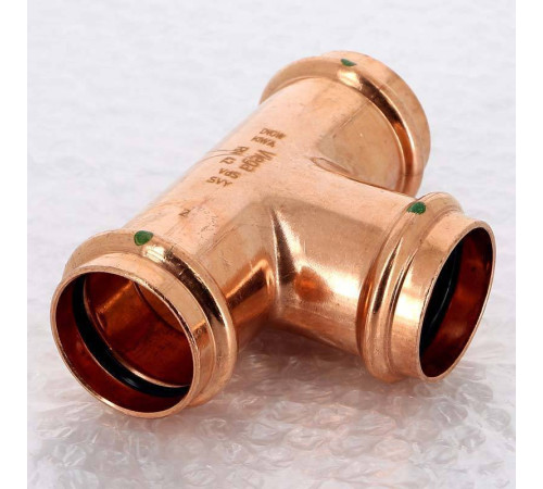 Тройник пресс медный Viega Profipress 42 мм 291990