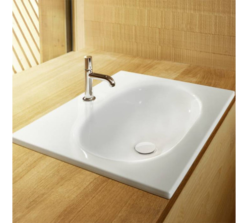 Раковина накладная Bette Comodo 60х49.5х12 см 1 отверстие A215-000 HLW1