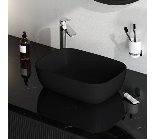 Раковина накладная AM.PM Func 45 см прямоугольная M8FWCC10450BM