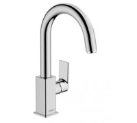 Смеситель для раковины hansgrohe Vernis Shape однорычажный с поворотным изливом хром 71564000