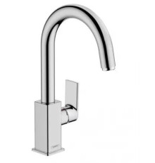 Смеситель для раковины hansgrohe Vernis Shape однорычажный с поворотным изливом хром 71564000
