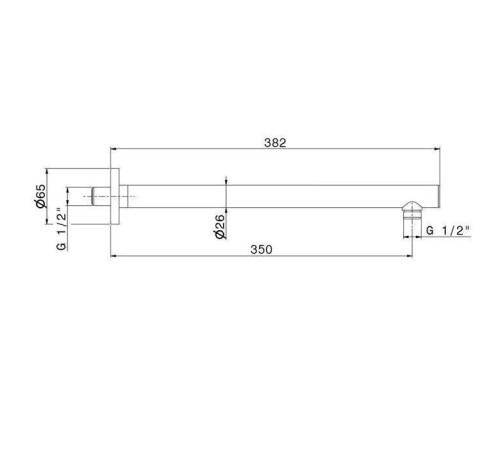 Кронштейн для верхнего душа Kerama Marazzi Ole хром 27670KM.21.018