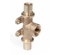 Тройник настенный REHAU RAUTITAN RX+ 16-Rp 1/2-16 с внутренней резьбой бронза 14562911001