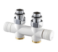 Узел нижнего подключения прямой SR Rubinetterie Tondera 50 мм 1/2x3/4 белый 0692-1500VCEA