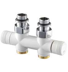 Узел нижнего подключения прямой SR Rubinetterie Tondera 50 мм 1/2x3/4 белый 0692-1500VCEA