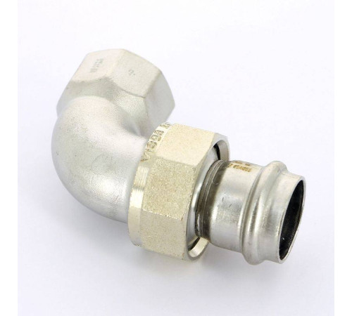 Угол разъемный пресс-В Viega Sanpress Inox 28х1 нержавеющая сталь 437343