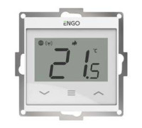Терморегулятор проводной программируемый SALUS E55-W Wi-Fi белый 55x55