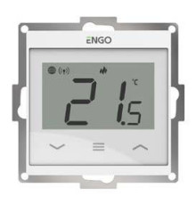 Терморегулятор проводной программируемый SALUS E55-W Wi-Fi белый 55x55