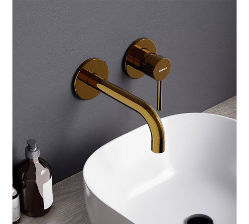 Смеситель для раковины Damixa Scandinavian Pure встраиваемый золото 360260600