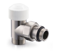 Клапан термостатический угловой SR Rubinetterie Tondera 1/2x3/4 матовый никель 0633-1500NSE0