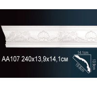 Карниз потолочный полиуретановый Perfect AA107 с рисунком 170x170x2400 мм AA107