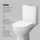 Унитаз-компакт AM.PM Sunny FlashClean с сиденьем микролифт C85C8600SC