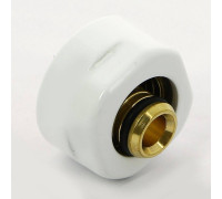 Соединитель для металлопластиковой трубы Carlo Poletti 16х2 мм белый A58502E9016