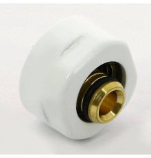 Соединитель для металлопластиковой трубы Carlo Poletti 16х2 мм белый A58502E9016