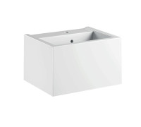 Раковина подвесная Kerasan Kanaal 60x46.5 см 1 отв. белый глянцевый 574001