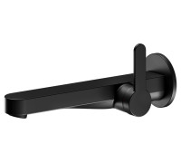 Смеситель для раковины KEUCO IXMO FLAT 59516 371301 вылет 241 мм круглая розетка чёрный матовый 59516 371301