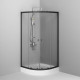 Душевое ограждение AM.PM X-Joy 80х80 см с поддоном черный матовый W88E-205-080BT64
