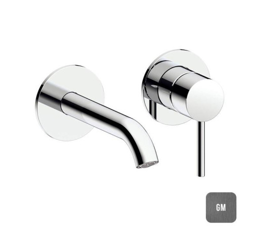 Смеситель для раковины Almar E210054 настенный оружейный металл PVD E210054.GM