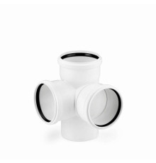 Крестовина двухплоскостная REHAU RAUPIANO Plus 110/110/110 мм 87° 11215641003