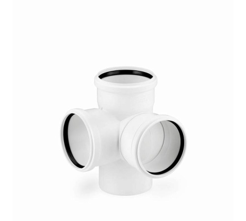 Крестовина двухплоскостная REHAU RAUPIANO Plus 110/110/110 мм 87° 11215641003