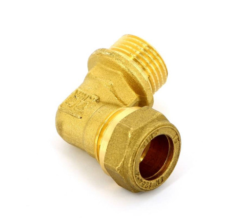 Угольник обжимной Tiemme 15х1/2 НР 1100015