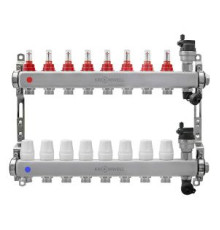 Блок коллекторный Kromwell 1 из нержавеющей стали с расходомерами 8 выходов 3/4 EK KW.SM6000685