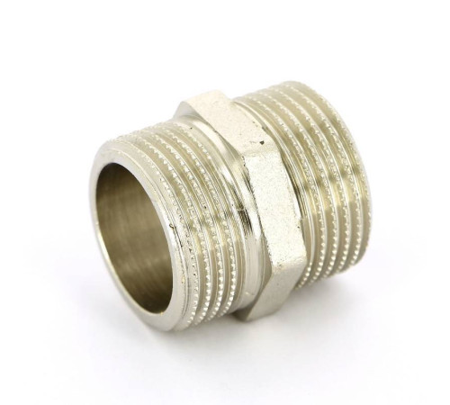 Ниппель резьбовой Tiemme 1/2 НН никелированный 1500036