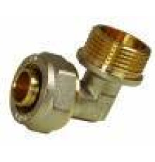 Угольник обжимной Euros с переходом на наружную резьбу 26x3/4 EU.MY6504 26x34