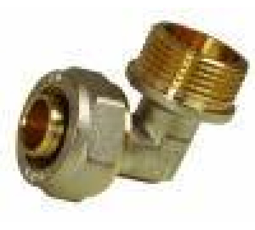 Угольник обжимной Euros с переходом на наружную резьбу 26x3/4 EU.MY6504 26x34