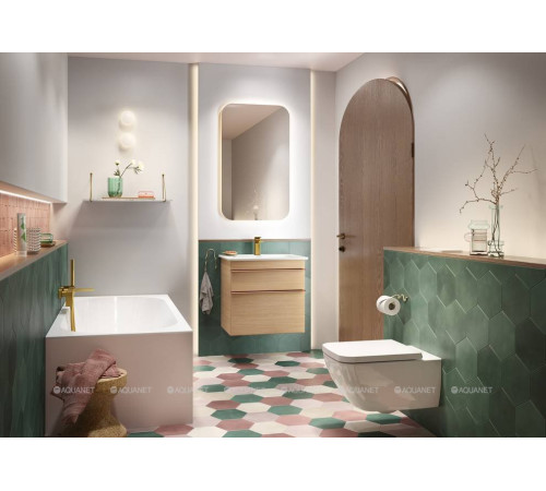 Ванна квариловая Villeroy & Boch Oberon 2.0 180x80 см комплект с ножками и сливом-переливом UBQ180OBR2DV-01