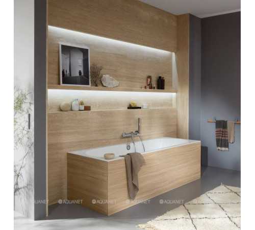 Ванна квариловая Villeroy & Boch Oberon 2.0 180x80 см комплект с ножками и сливом-переливом UBQ180OBR2DV-01