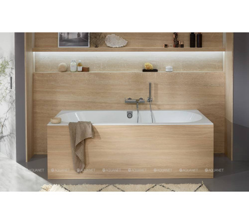 Ванна квариловая Villeroy & Boch Oberon 2.0 180x80 см комплект с ножками и сливом-переливом UBQ180OBR2DV-01
